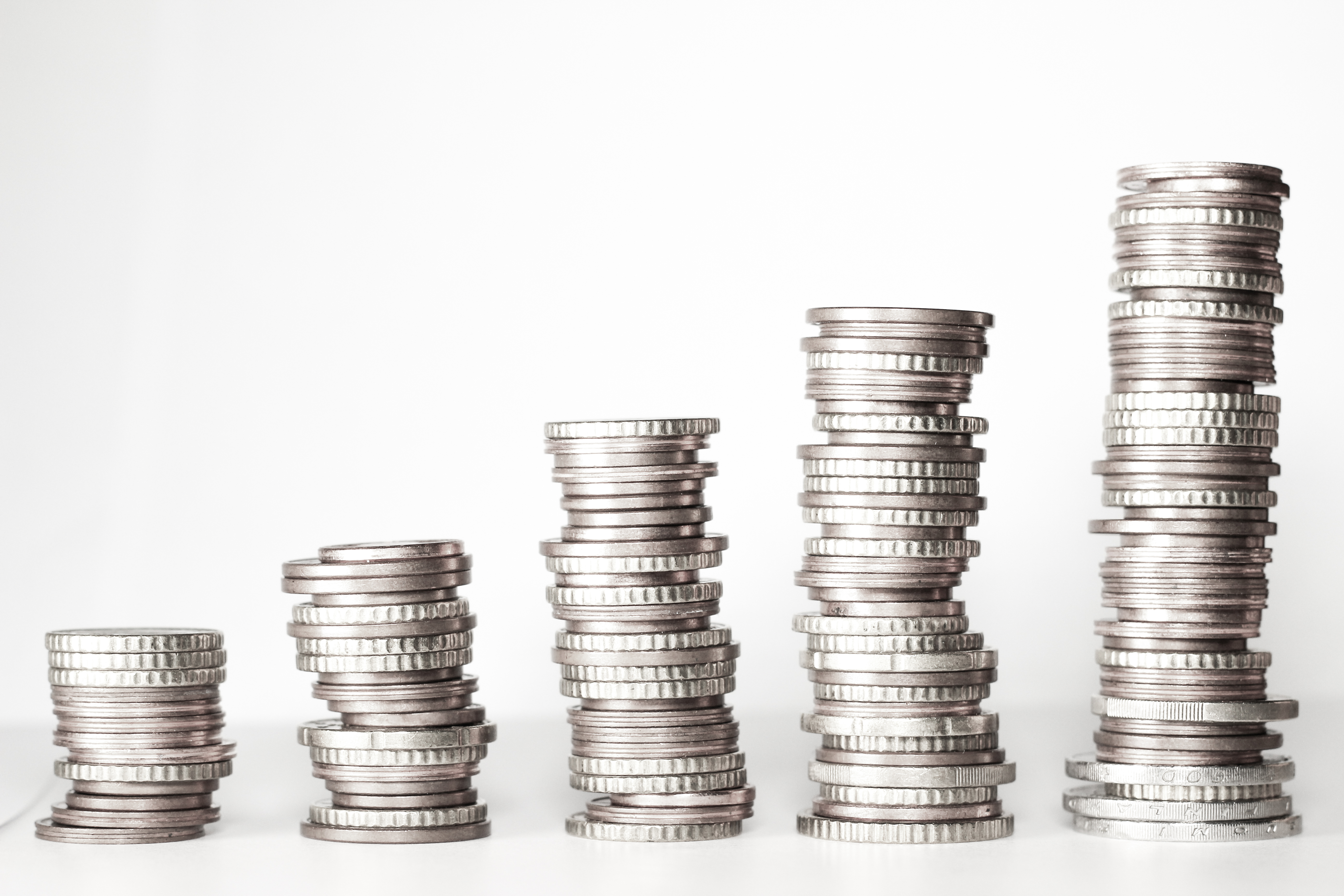 Geld in Türmchen