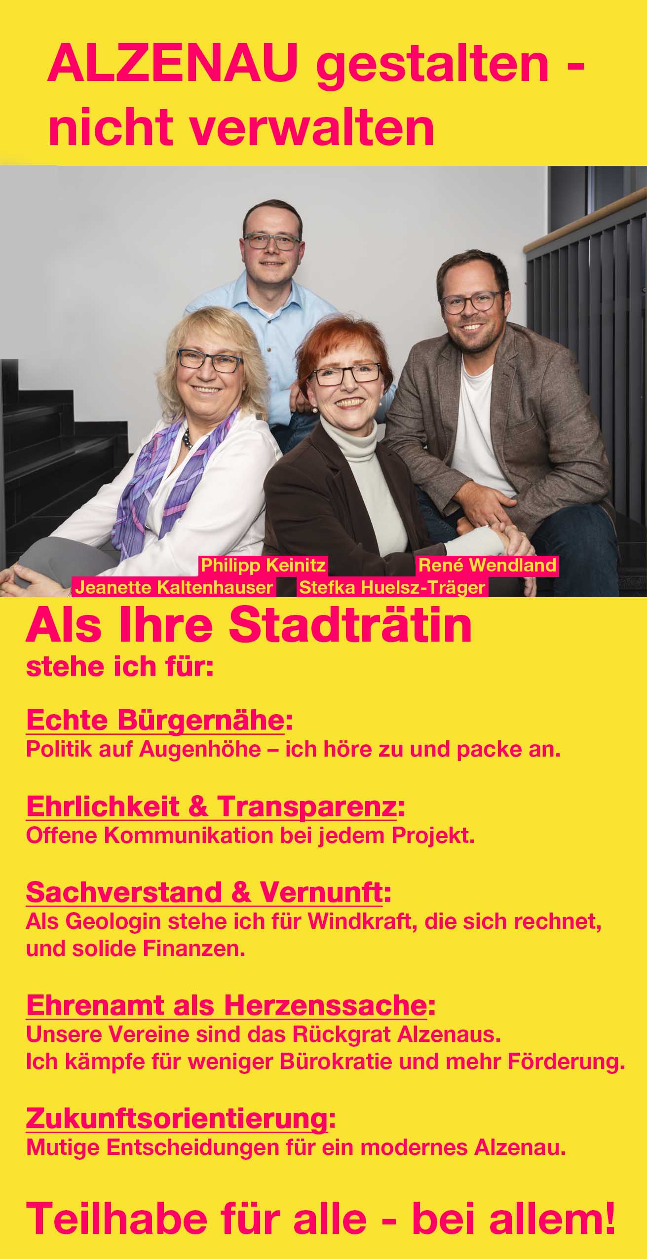 Flyerrückseite von Stefka